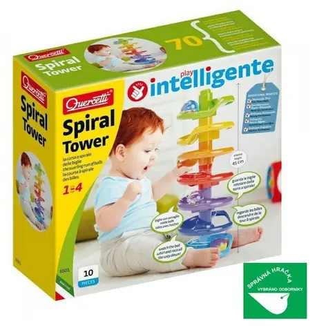 QUERCETTI Kuličková dráha Spiral Tower / od 1 roku