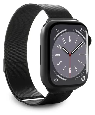 Puro Milanese černá / Řemínek pro Apple Watch / 38/40/41 mm
