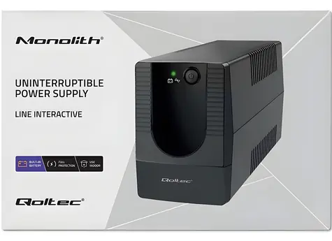 Qoltec 53773 / UPS / 850 VA / 480 W / Line-Interactive