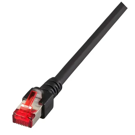 EFB Patchkabel Cat6 černá / Patch kabel / S/FTP / RJ-45 / 1 m / LSZH