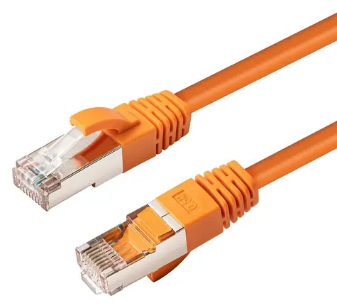 MicroConnect CAT6a S/FTP 7,5 m oranžová / Síťový kabel / LSZH / PoE