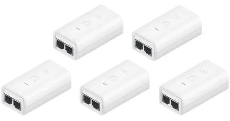 Ubiquiti POE-24-24W-5P / PoE adaptér / 24V/1A (24W) / Gigabit / 5 ks