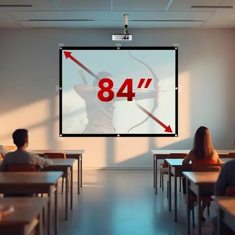 84" Maclean MC-166 / Promítací plátno / 175x131 cm / 4:3 / volně stojící i závěsné