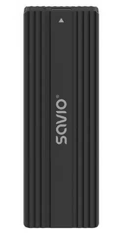 SAVIO AK-84 / Externí box pro SSD M.2 / USB-C / 10 Gbps / Černá