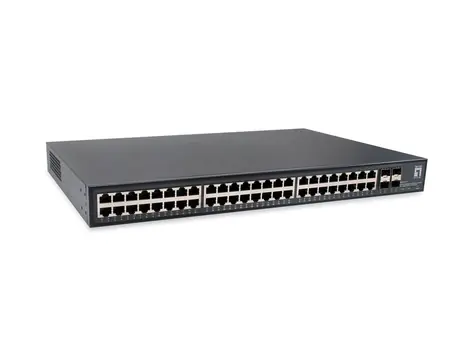 LevelOne GTU-5211 / Switch / 48x GbE / 4x 10G SFP+ / Unmanaged / 19"