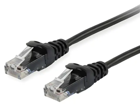 Equip Patch kabel Cat6 U/UTP černá / Patch kabel / RJ-45 / 3 m / CCA vodiče