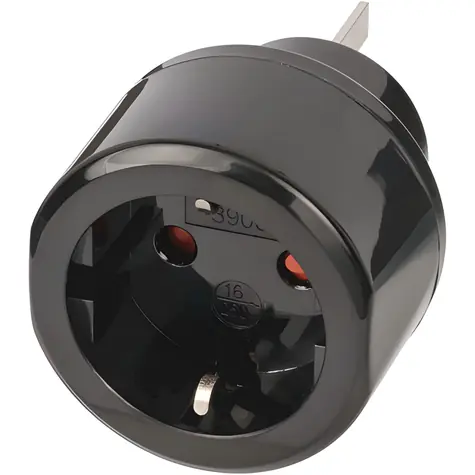 Brennenstuhl cestovní adaptér DE-AU-CN černá / Cestovní adaptér / 10A/250V