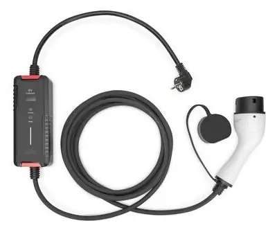 Digitus nabíjecí kabel EV Typ2-Schuko 5m černá / Nabíjecí kabel / Typ2 / Schuko / 16 A / IP55 / 3,7 kW