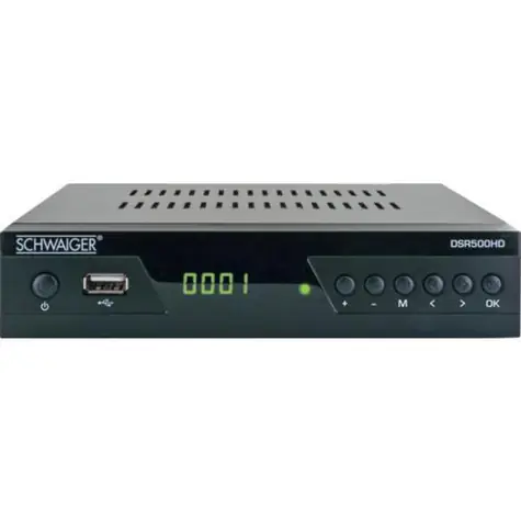 Schwaiger DSR500HD / Satelitní přijímač / DVB-S/S2 / Full HD / HDMI / USB / LED displej