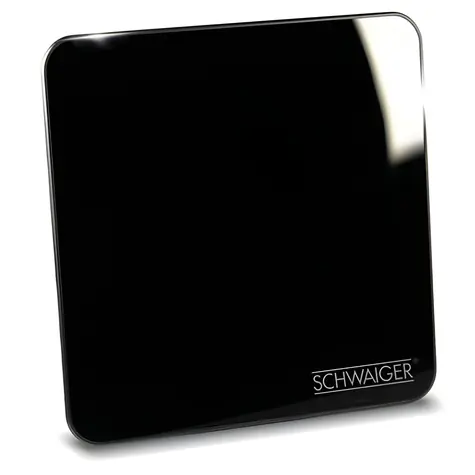 Schwaiger aktivní pokojová anténa DVB-T2 černá / Anténa / DVB-T/DVB-T2 / DAB+/FM / 45 dB / UHF/VHF