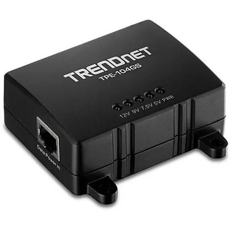 TRENDnet TPE-104GS / PoE splitter / Gigabit / 802.3af / 5-7,5-9-12 V DC