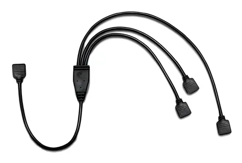 Inter-Tech RGB rozbočovač kabelů 3x 4-pin černý / Rozbočovač / 0,48 m