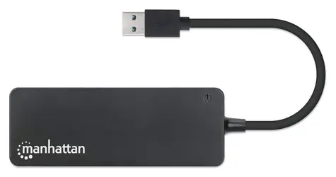 Manhattan USB hub 4x USB-A černý / USB hub / USB 3.2 Gen 1 / 5 Gbit/s / Bus Power
