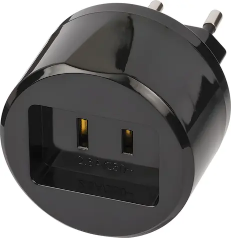 Brennenstuhl cestovní adaptér US černá / Cestovní adaptér / 2,5 A / 250 V