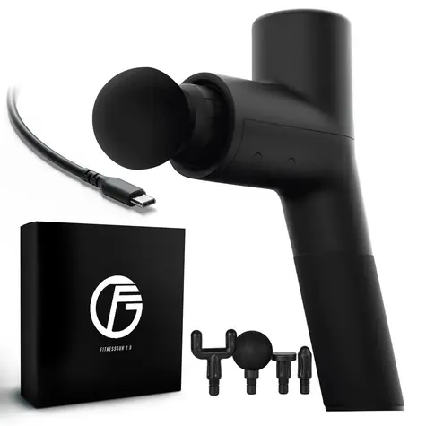Extralink Gymgun Fit 2.0 Lite / Masážní pistole / 4 hlavice / 6 úrovní intenzity / 2000 mAh