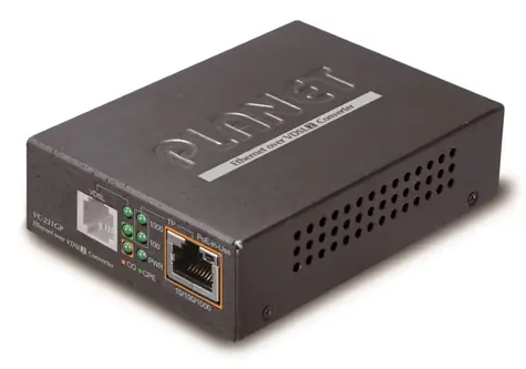 Planet VC-231GP / Konvertor / Ethernet na VDSL2 / PoE+ / Gigabit / DIN lišta