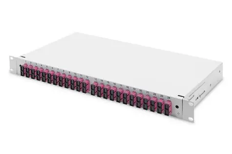 Digitus Optický spojovací box 24x SC DX OM4 šedá / Optický spojovací box / 1U / 19" / 24x SC duplex / ocel