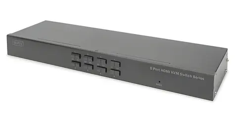Digitus DS-12910 / KVM přepínač / 8x HDMI / 4K 30Hz / USB / Rack montáž