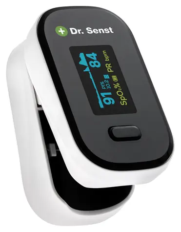 Dr. Senst YK-80B / Pulzní oxymetr / OLED displej / SpO2 70–100 % / tep 30–254 BPM / vč. baterie
