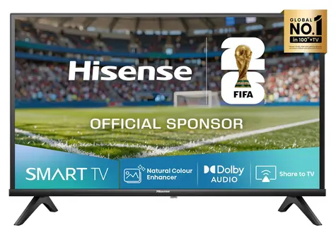 40" Hisense 40A4Q černá / Televize / FHD / LED / HDMI / USB / LAN / Wi-Fi / 14W repro