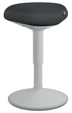 Leitz Ergo světle šedá / Balanční stolička / pneumatické nastavení výšky 47-64 cm / nosnost 110 kg