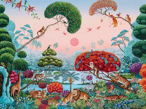 HEYE Puzzle Exotická zahrada: Úžasná džungle / 1500 dílků / 80 x 60 cm