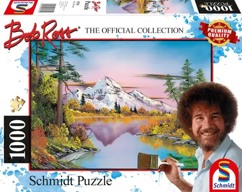 SCHMIDT Puzzle Bob Ross: Odrazy / 1000 dílků / 69,3 x 49,3 cm