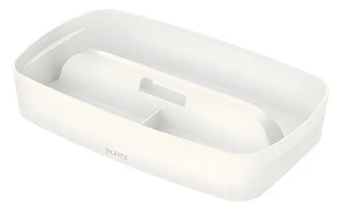 Leitz MyBox Organizér s držadlem (S) bílá / Organizér / ABS / voděodolný / 30,7 x 18,1 x 5,6 cm