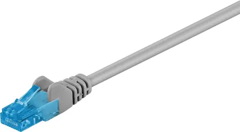 Goobay 55418 UTP patchkabel kat. 6a šedý / Patchkabel / U/UTP / 0,5 m