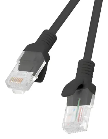 Lanberg UTP patchkabel Cat 6 1,5m černá / Patch kabel / Fluke Passed