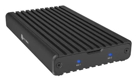 Icy Box Externí pouzdro pro 2x SSD / Externí pouzdro / 2,5" SATA / USB 3.2 Gen 2x2 Type-C