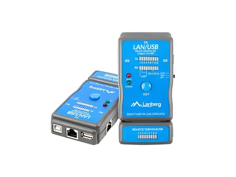 Lanberg tester kabelů RJ-45, RJ-11, USB / Tester kabelů / RJ-45 / RJ-11 / USB