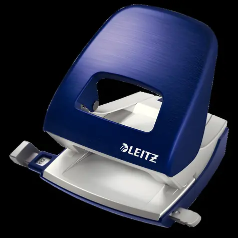 Leitz NeXXt STYLE 5006 titanově modrá / Děrovačka / kov / až 30 listů / A4, A5, A6 / 10 let záruka