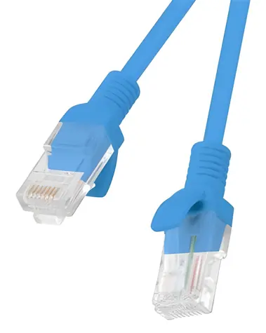 Lanberg UTP CAT5E 20m modrá / Patch kabel / RJ45-RJ45 / Fluke Passed