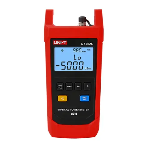 UNI-T UT692G / Optický měřič výkonu / -50 až 26 dBm / 800-1700 nm / IP65
