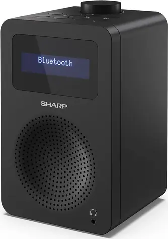SHARP DR-430 černá / Digitální rádio / 5W / DAB+ / FM / BT 5.0 / 3.5mm