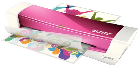 Leitz iLAM Home Office WOW růžová / Laminátor / A4 / teplý / doba ohřevu 3 min