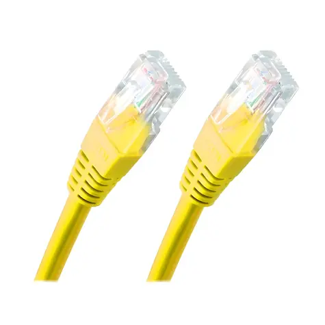 XtendLan Patch kabel Cat5e UTP 1m žlutý / Patch kabel / RJ45-RJ45