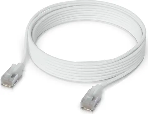 Ubiquiti UniFi Etherlighting Patch kabel 5m bílá / Patch kabel / RJ45 / Cat6A / 10 GbE