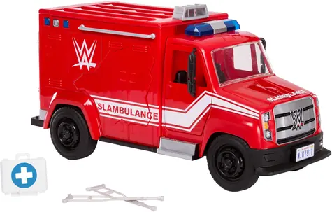 MATTEL Auto WWE Slambulance (JMR51) / od 6 let / plast