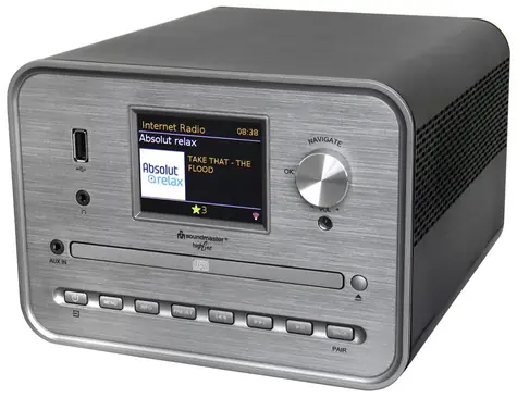 Soundmaster High line ICD1050SW / Hybridní rádio s CD přehrávačem / FM-RDS / DAB+ / Wi-Fi / Bluetooth / USB / 2x7W