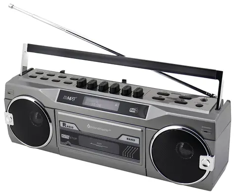 Soundmaster SRR80TI / Radiomagnetofon / DAB+ / Bluetooth / USB / SD / 2x 1,5 W