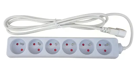 XtendLan prodlužovací přívod C14 do UPS / Prodlužovací přívod / 6 zásuvek / 2 m / 230V / 10A