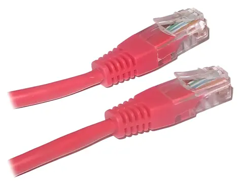 XtendLan Patch kabel Cat5e UTP 1m červený / Patch kabel / RJ45-RJ45