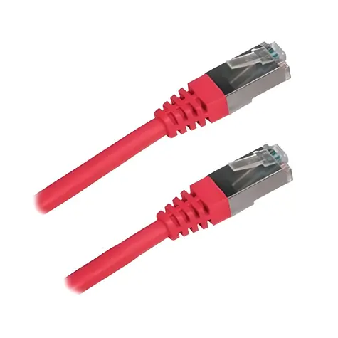 XtendLan SFTP CAT6A 5m červená / Patch kabel / RJ45-RJ45 / LSFRZH