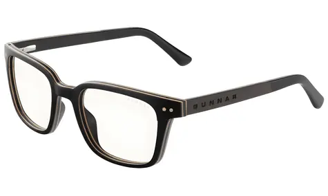 GUNNAR MUIR EBONY / Herní brýle / čirá PRO skla / BLF 20 / GUNNAR focus