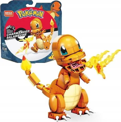 MATTEL GKY96 Stavebnice Pokémon Charmander / 180 dílků / od 7 let