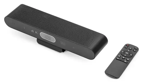Digitus DS-55581 Video Bar Mini černá / Videokonferenční systém / 4K / 8 Mpx kamera / AI sledování / USB