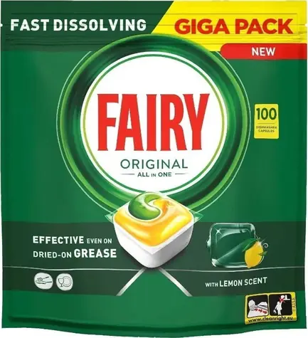 Fairy All in 1 Original Lemon 100 ks / Tablety do myčky