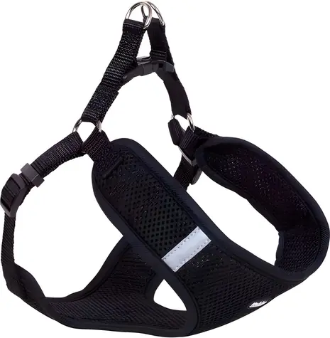 Nobby Mesh Reflect černá, velikost M / Postroj pro psa / Reflexní / 48-56 cm